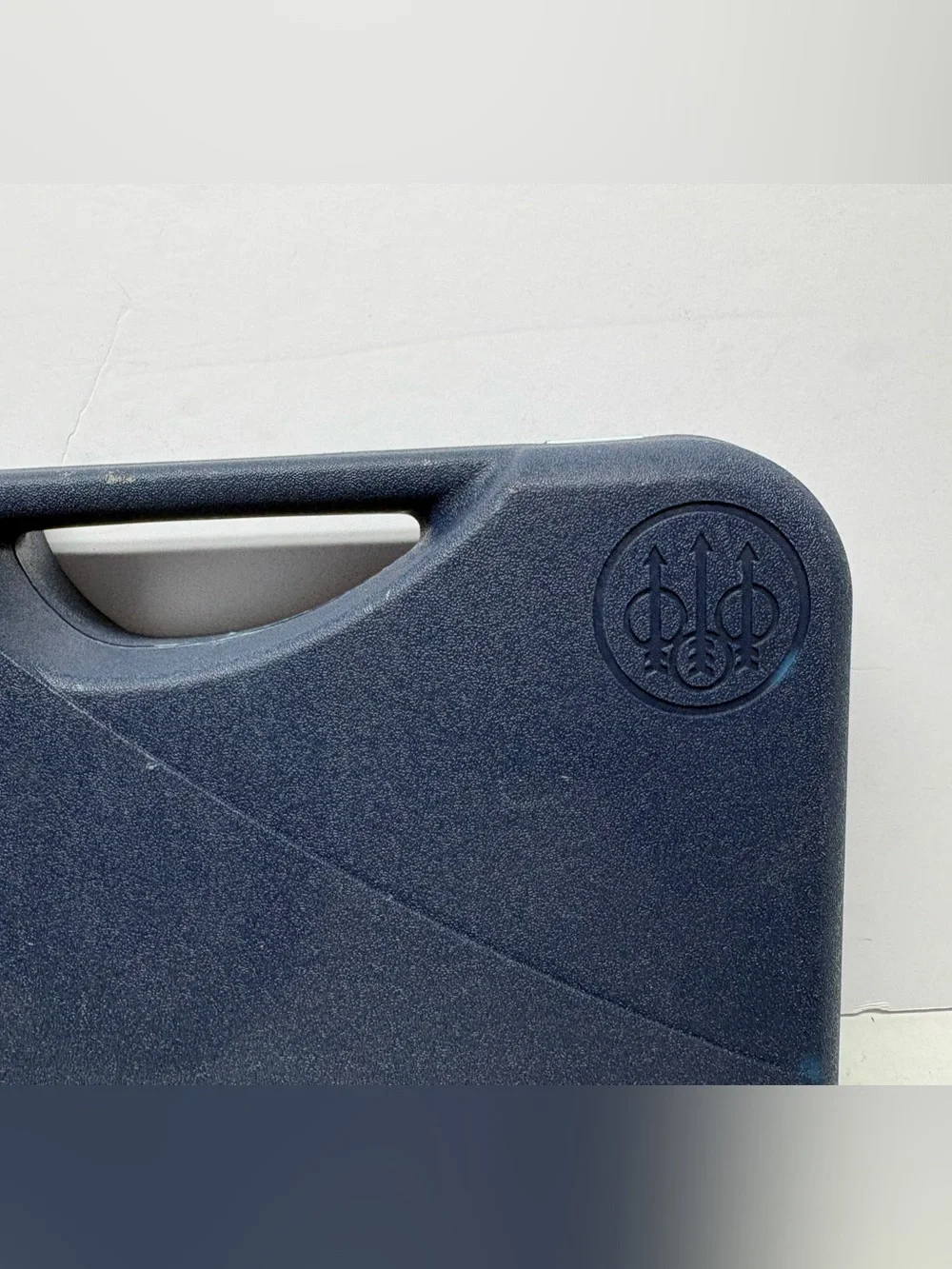 RARE Vintage Beretta 8” x 11.5” Blue Padded Pistol Gun ‘Made in USA’ Hard Case
